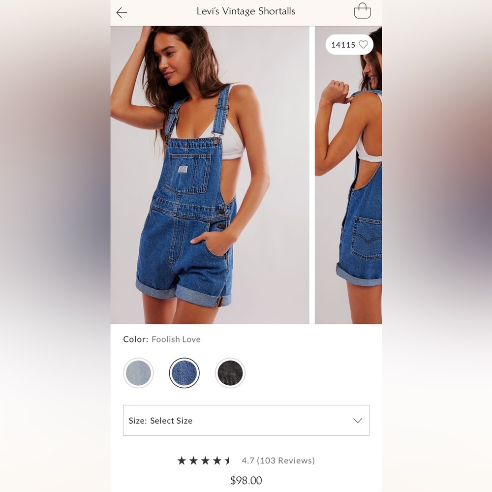 Levi’s Vintage Shortall 👖
